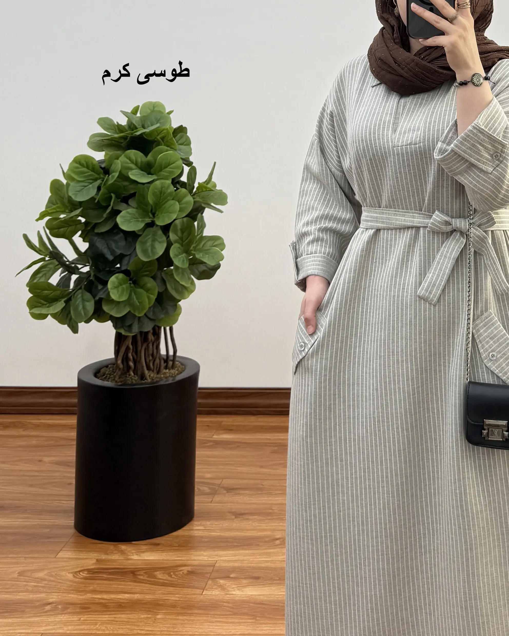 مانتو بلند لینن دیپلمات